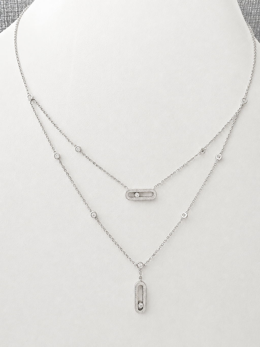 Double Layer Bar Necklace