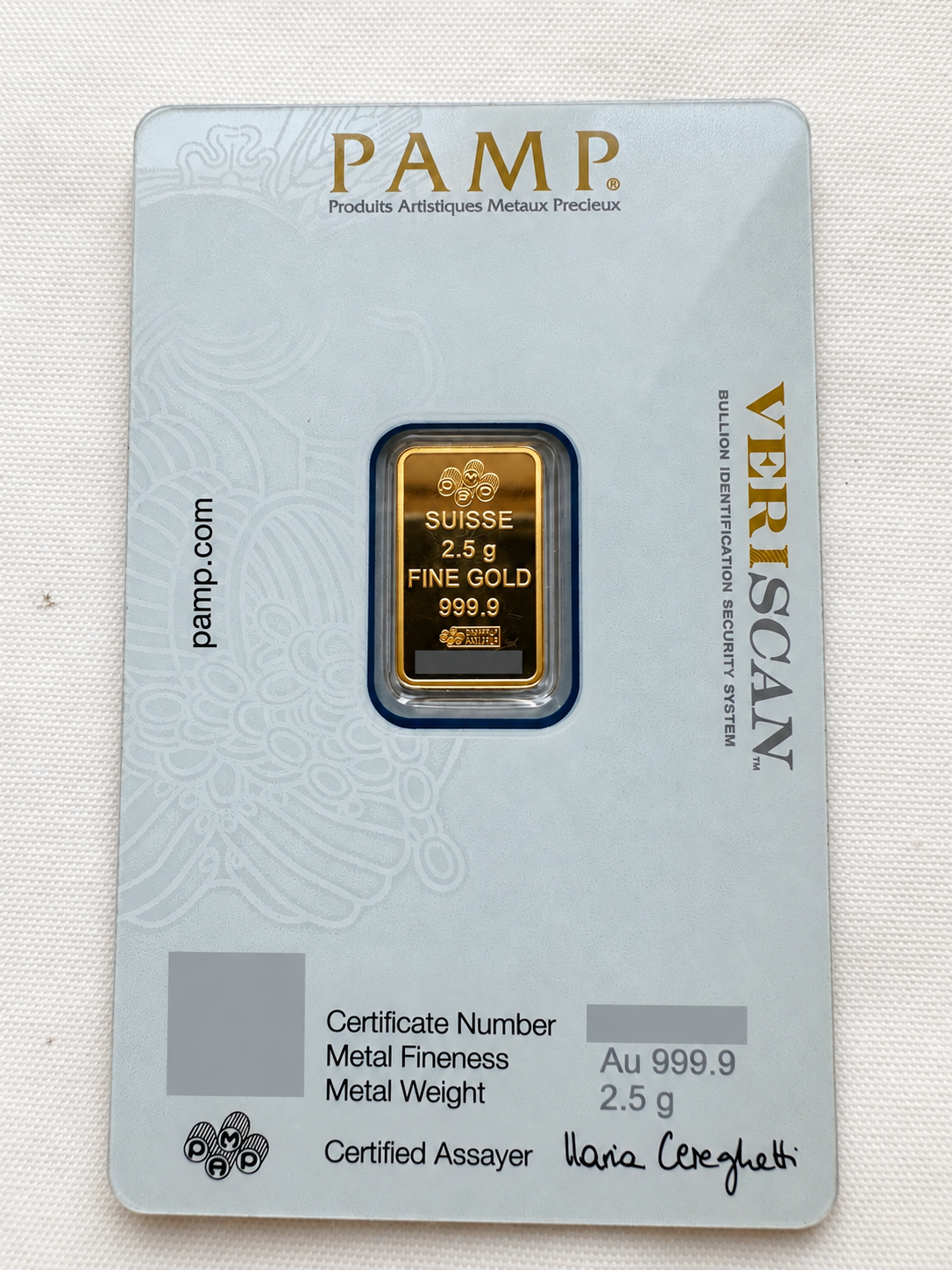PAMP Suisse 24K Gold Bar