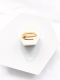 18K Solid Gold Nail Ring
