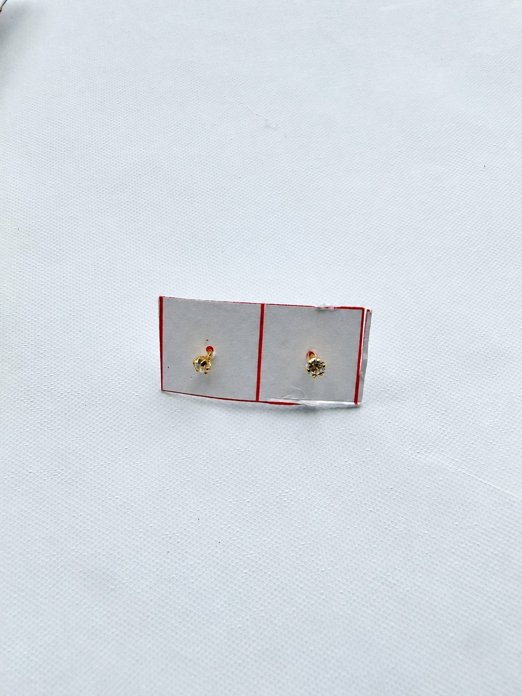 22K Solid Gold Screw-Back Flat-Back Nose Ring