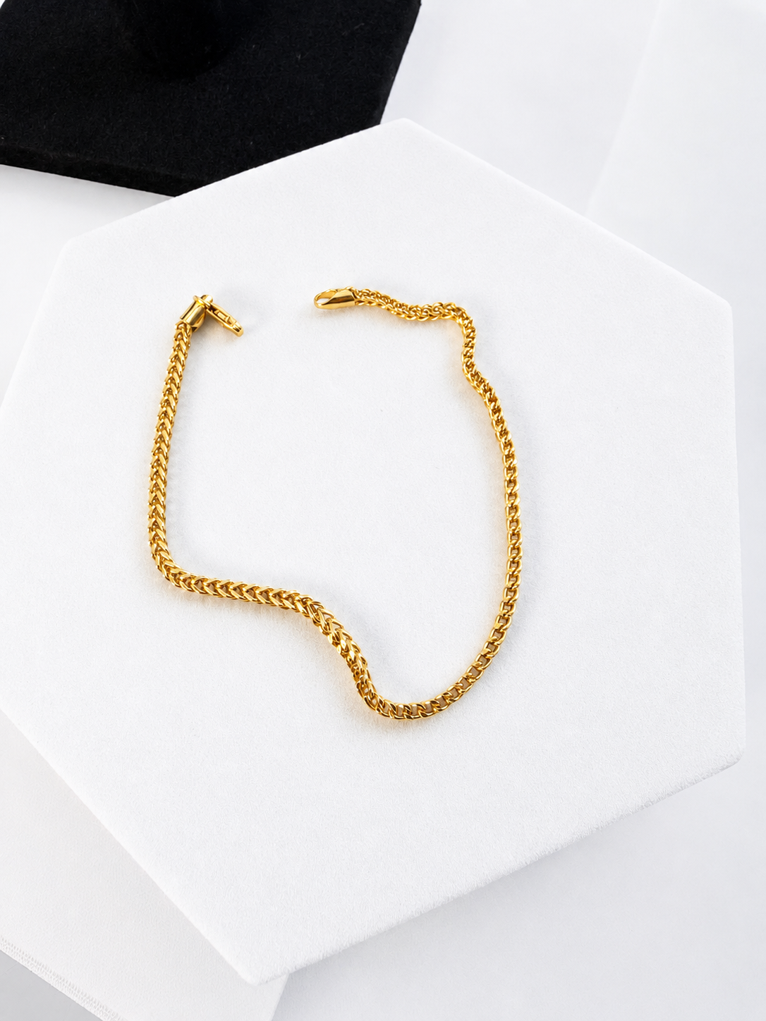 18K Solid Gold Franco Bracelets