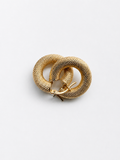 18K Textured Chunky Hoop Earrings