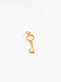 18K Solid Gold key pendant