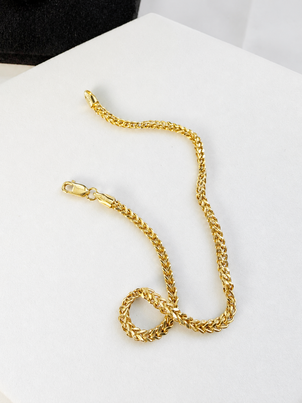 18K Solid Gold Franco Bracelets