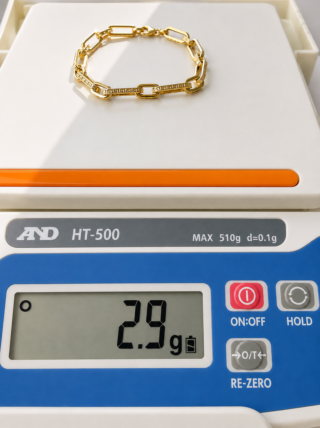 18K Solid Gold Link Bracelet