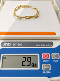 18K Solid Gold Link Bracelet