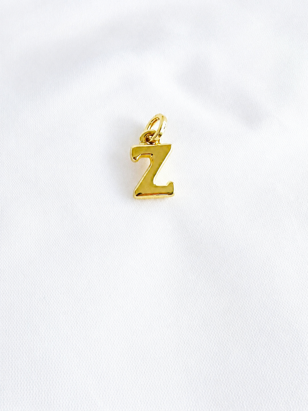 18K Gold Letter Z Pendant
