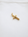 18K Solid Gold Crucifix Pendant