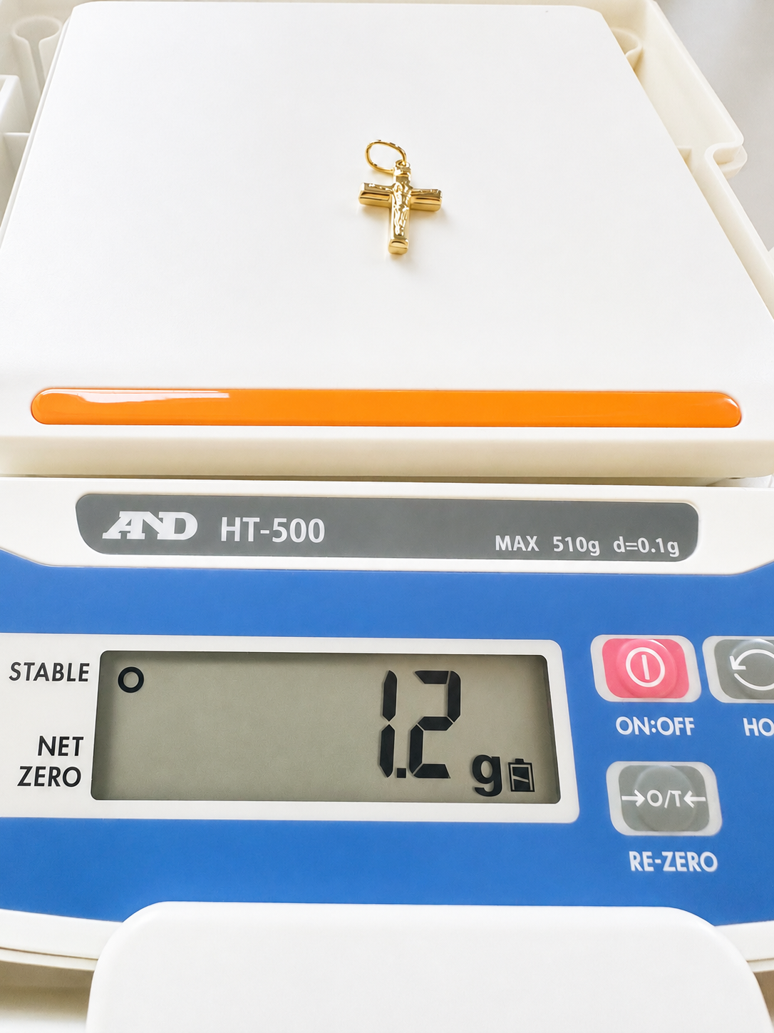 18K Solid Gold Crucifix Pendant