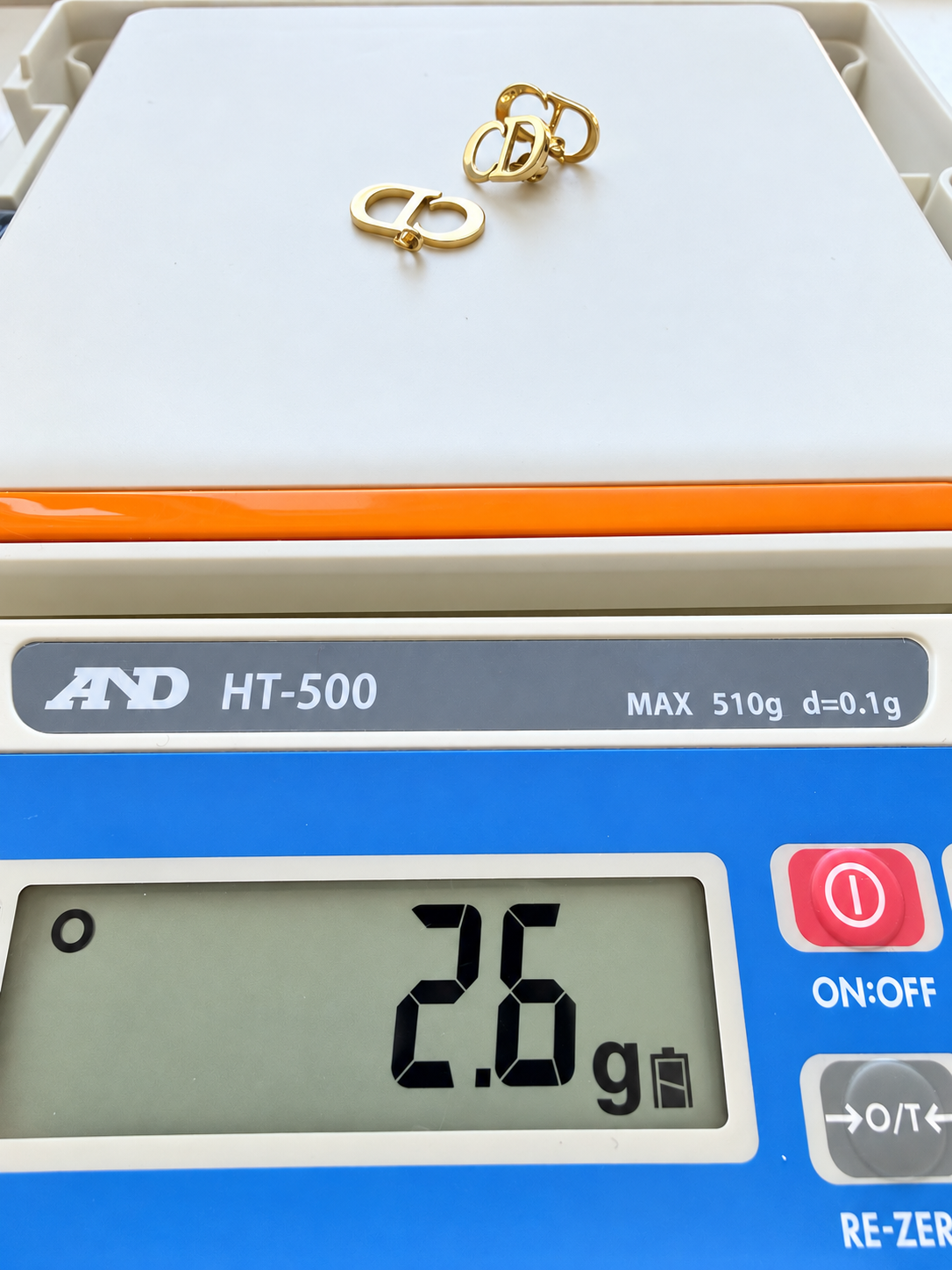18K Solid Gold CD Earrings & Pendant Set