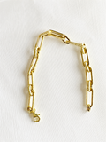 18K solid gold link bracelet