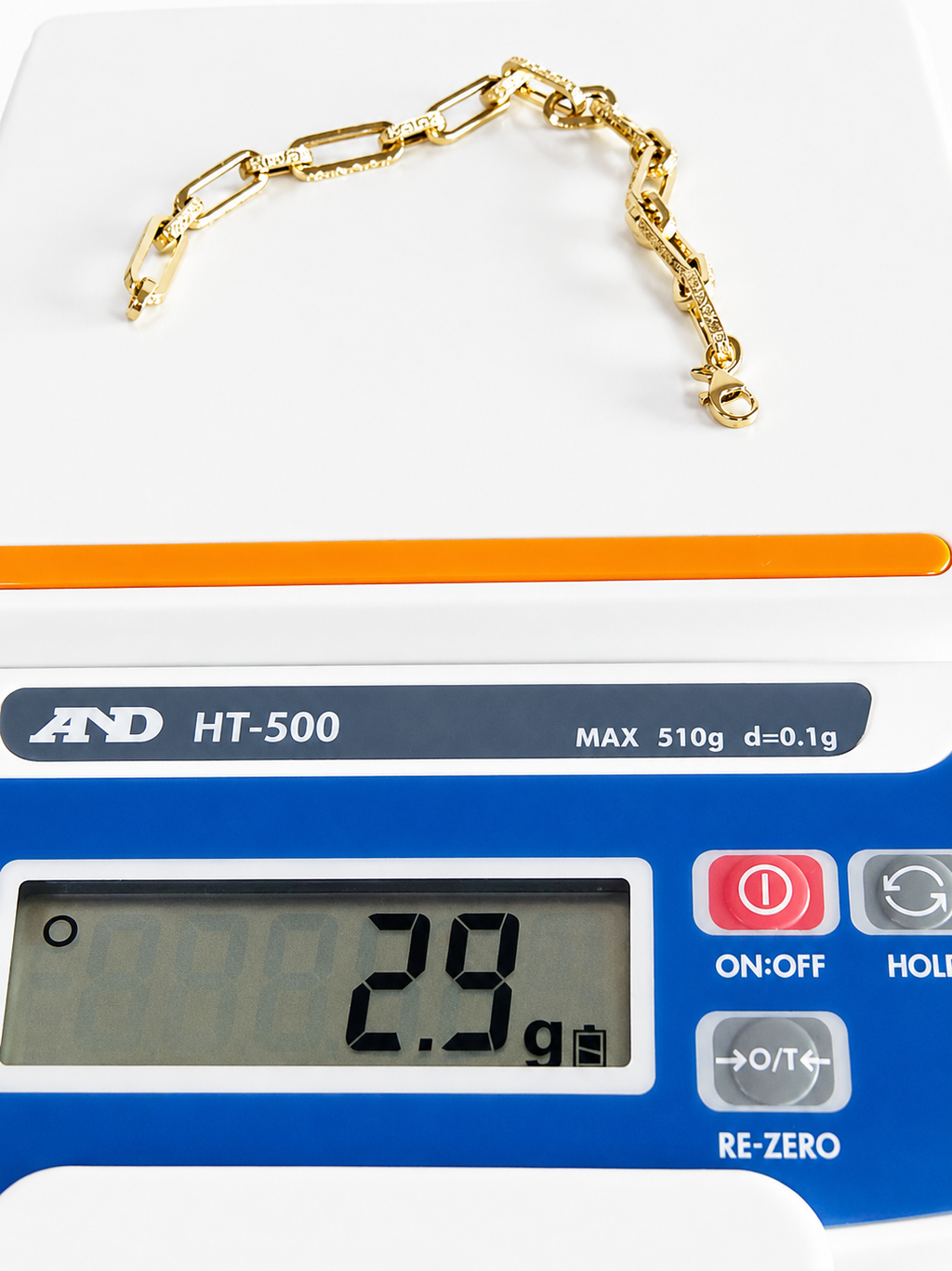18K solid gold link bracelet