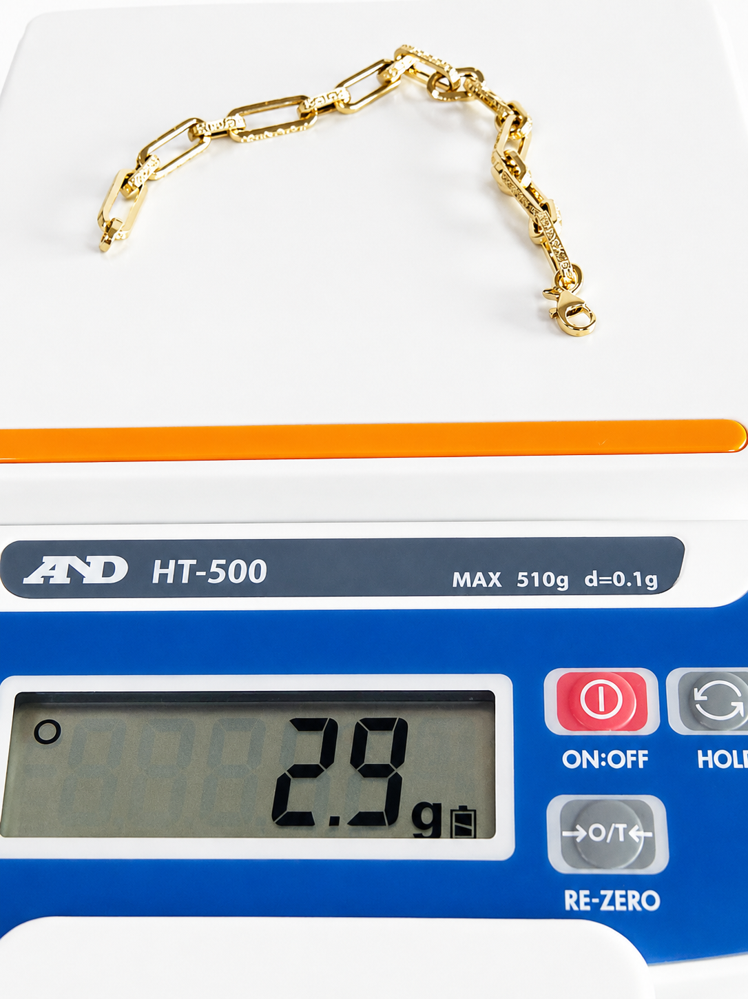 18K solid gold link bracelet