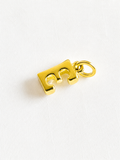 18K Solid Gold Initial “E” Pendant