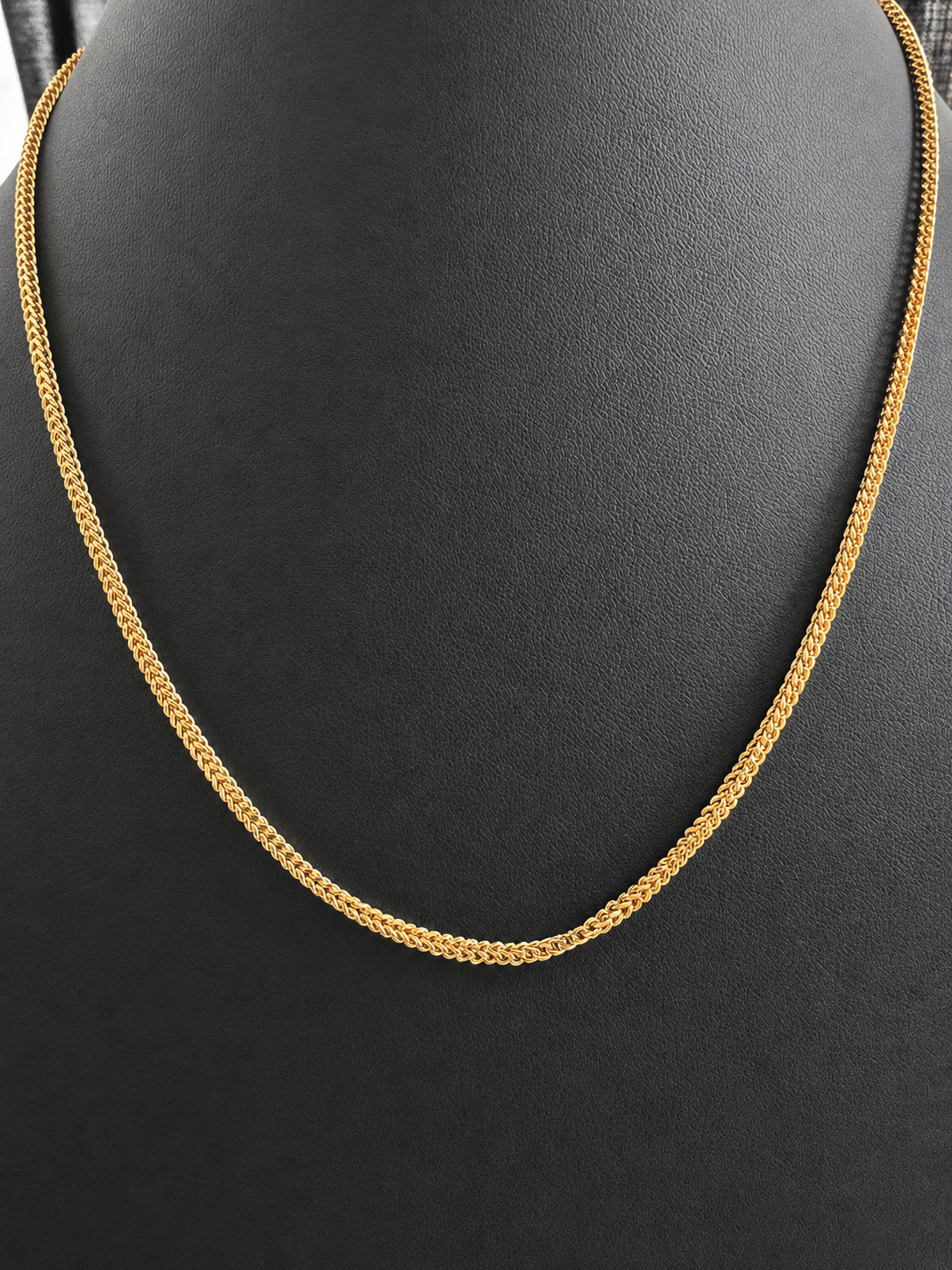 18K Solid Gold Franco Necklace