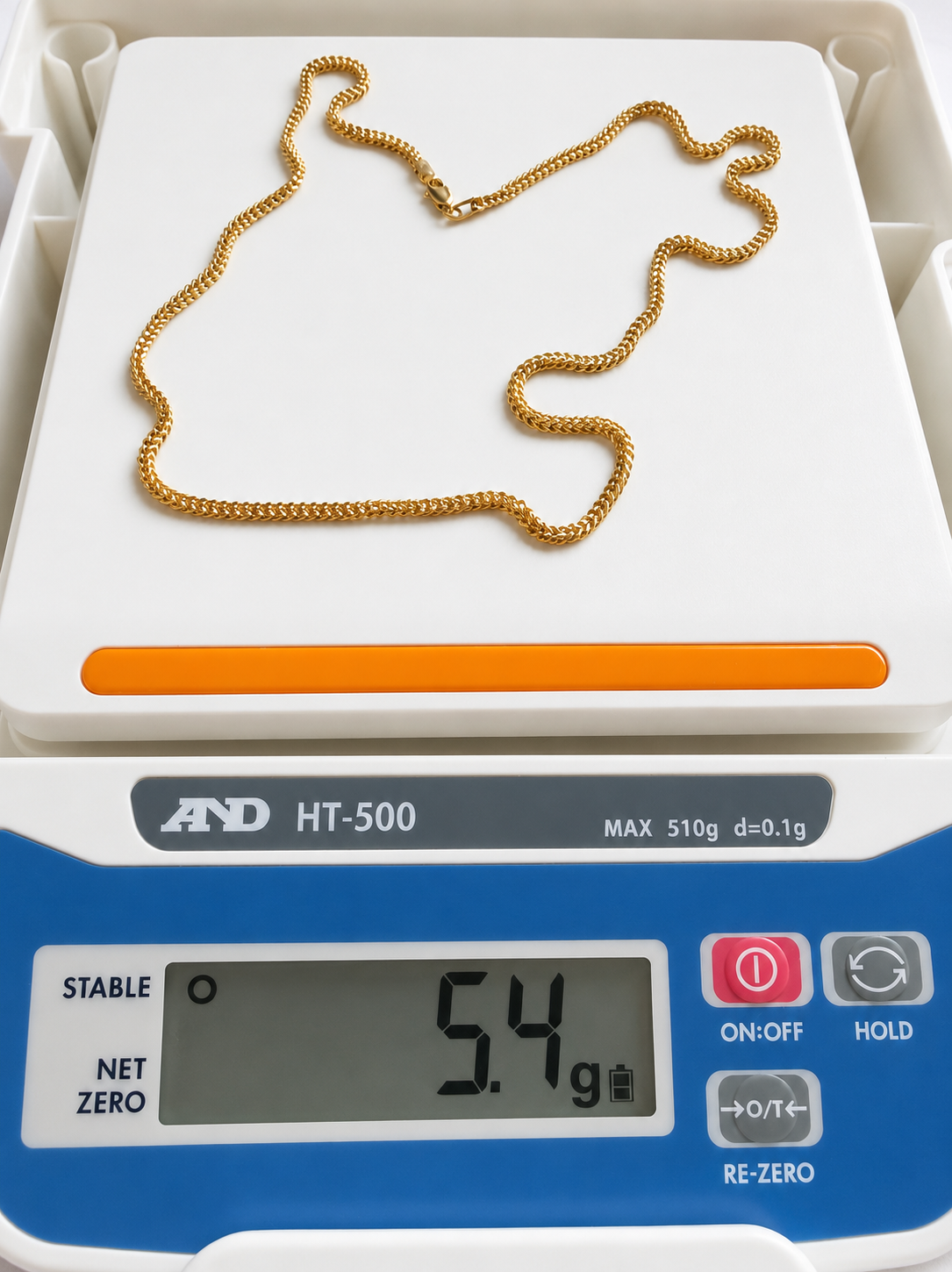 18K Solid Gold Franco Necklace