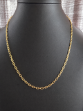 18K Solid Gold Rolo Chain Necklace