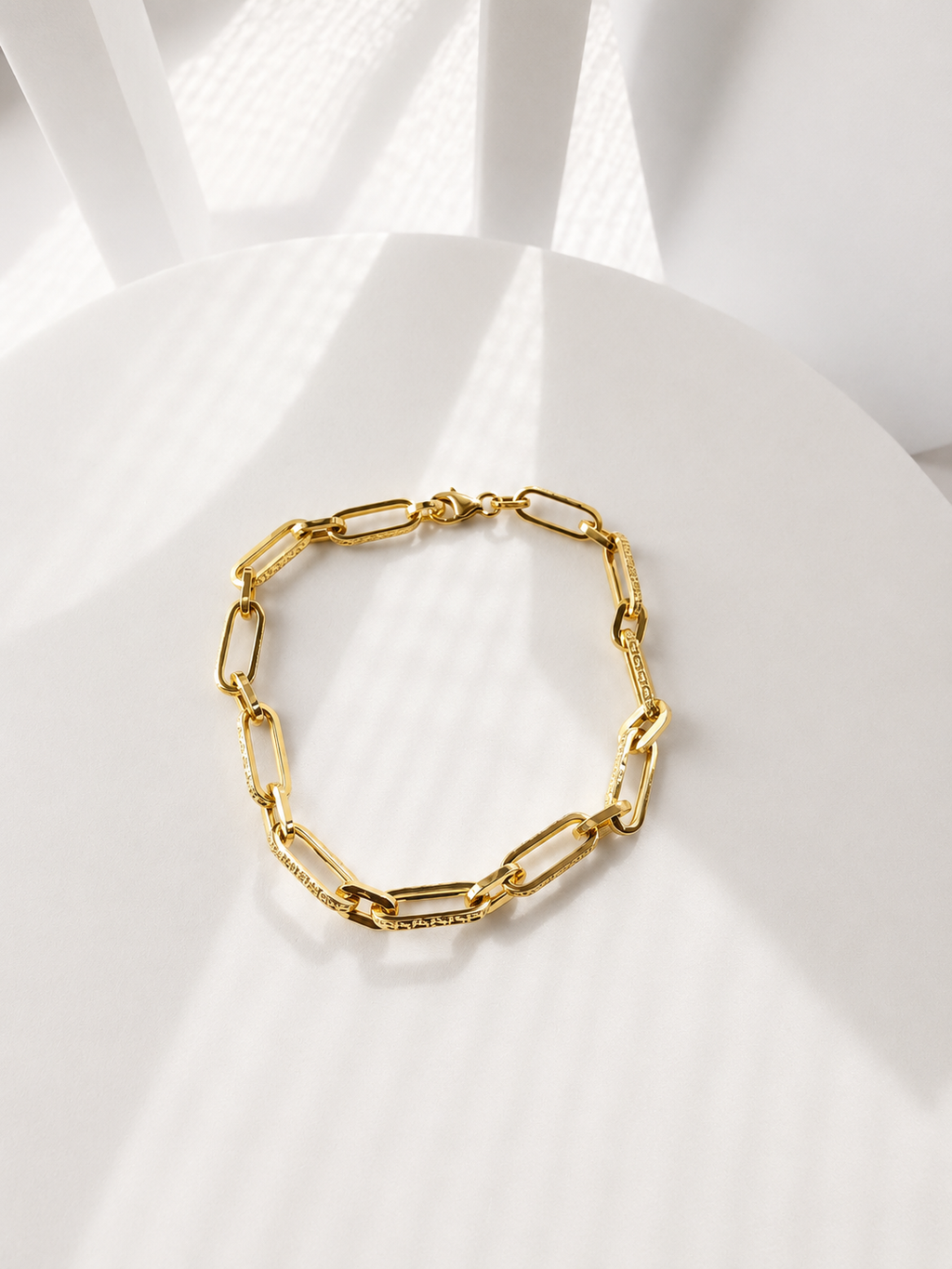 18K Solid Gold Link Bracelet