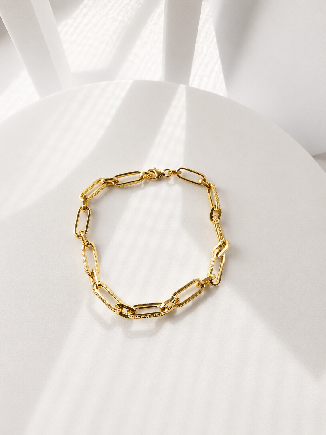 18K Solid Gold Link Bracelet