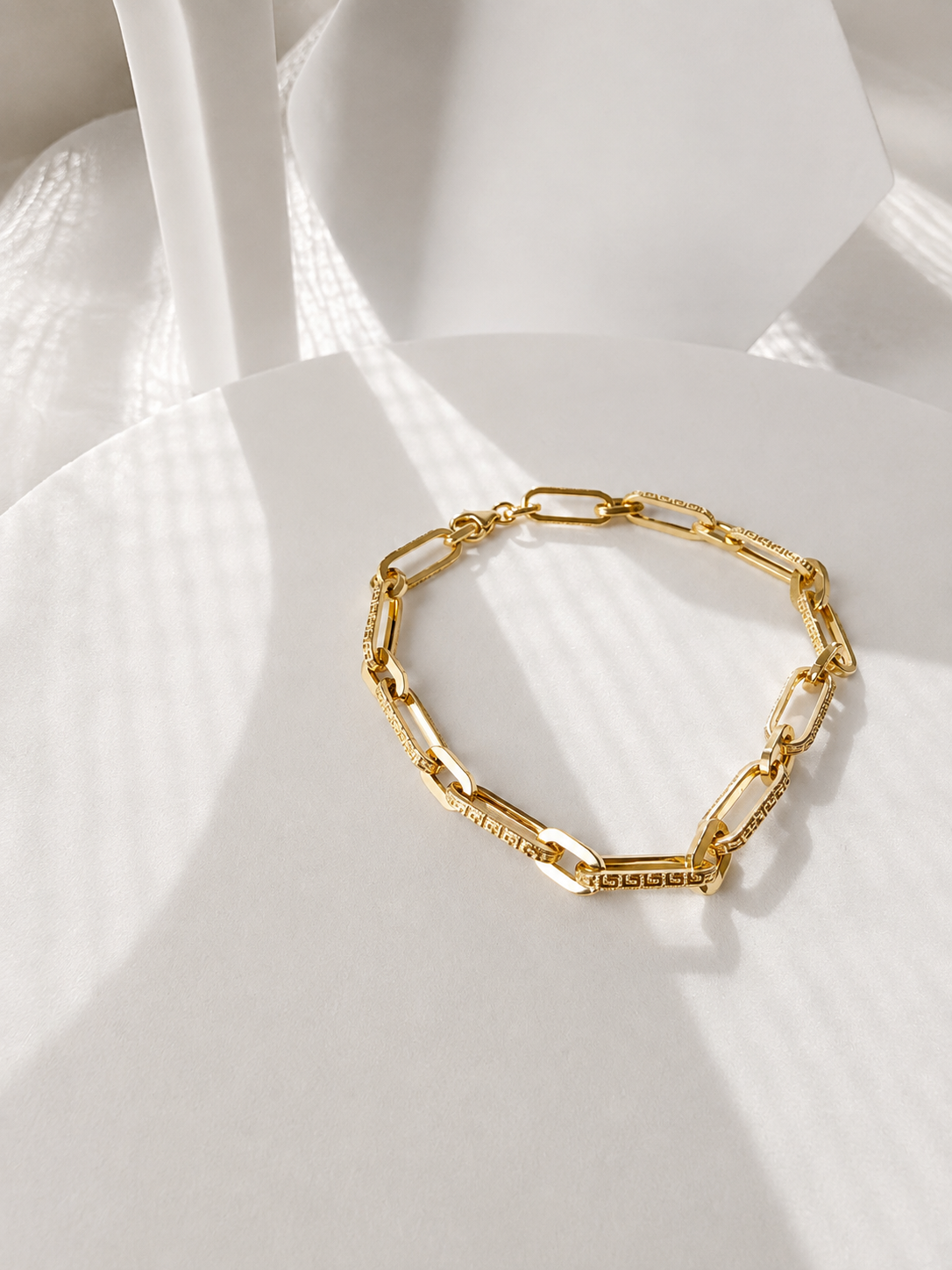 18K Solid Gold Link Bracelet