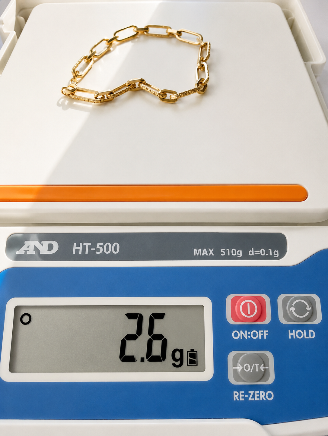 18K Solid Gold Link Bracelet