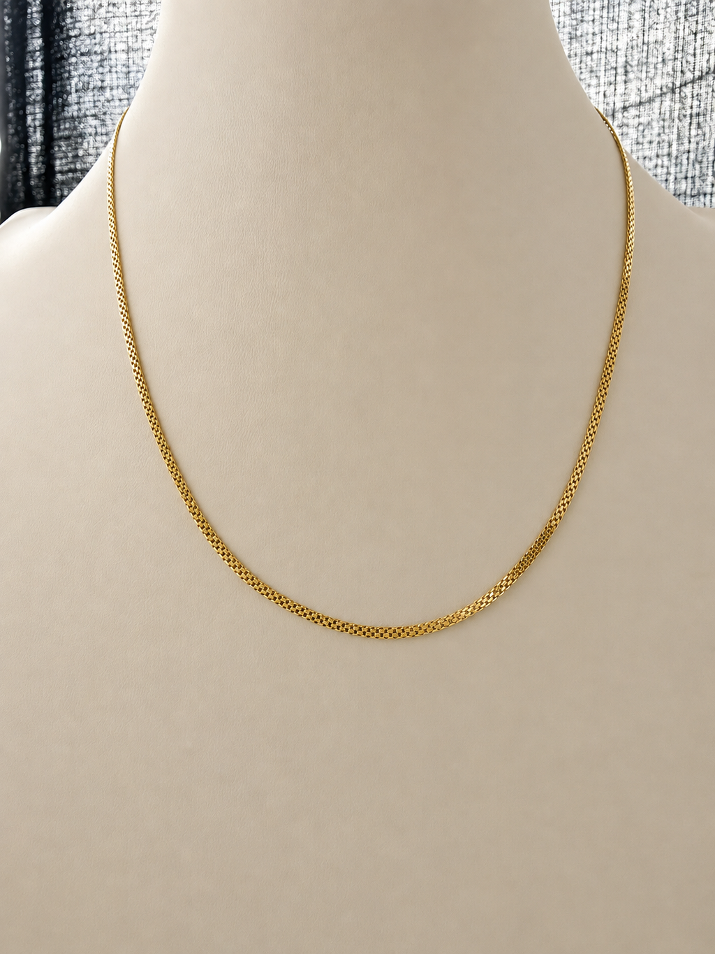 18K Solid Gold Carpet Chain