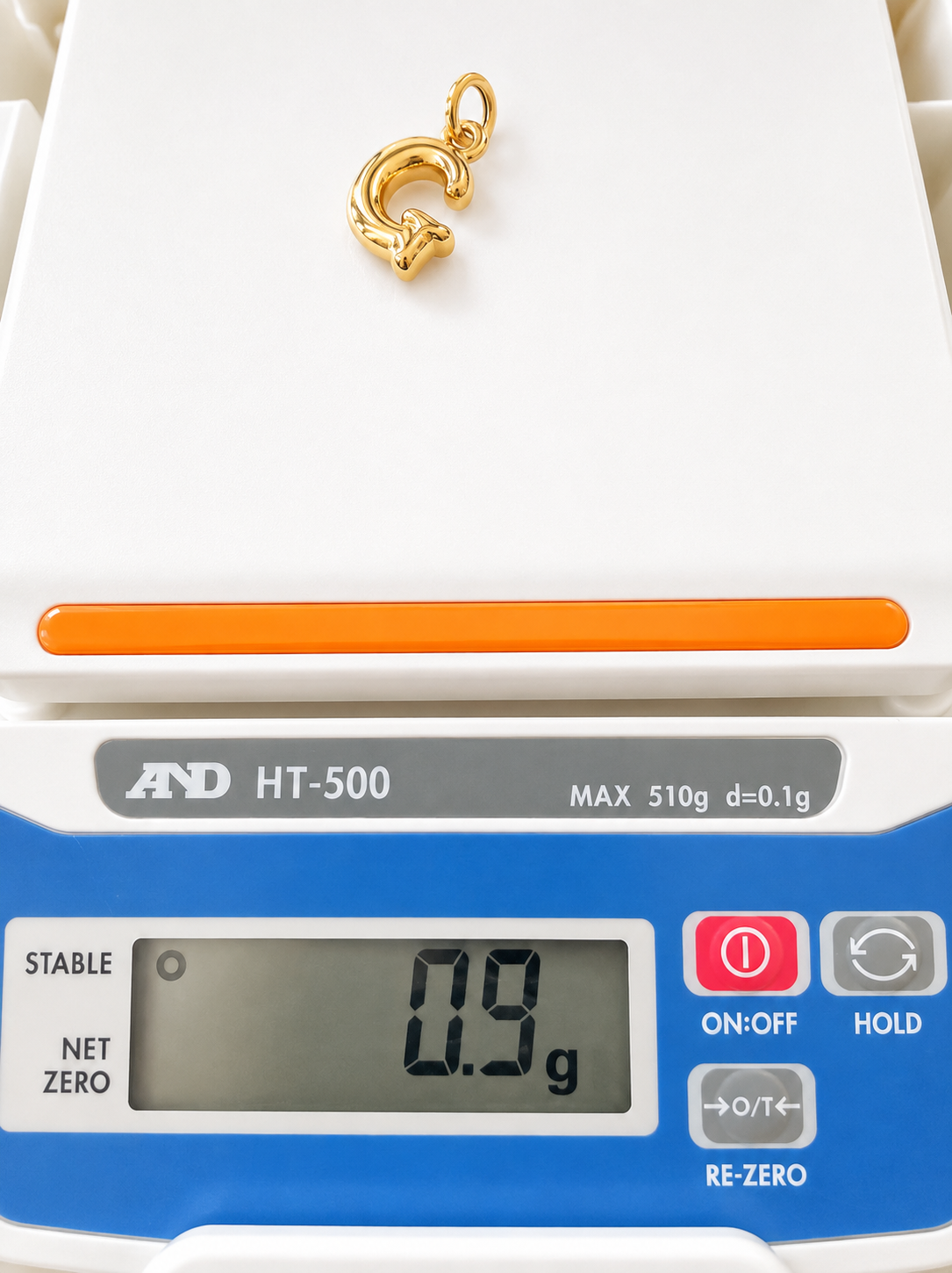 18K Solid Gold Letter G Pendant