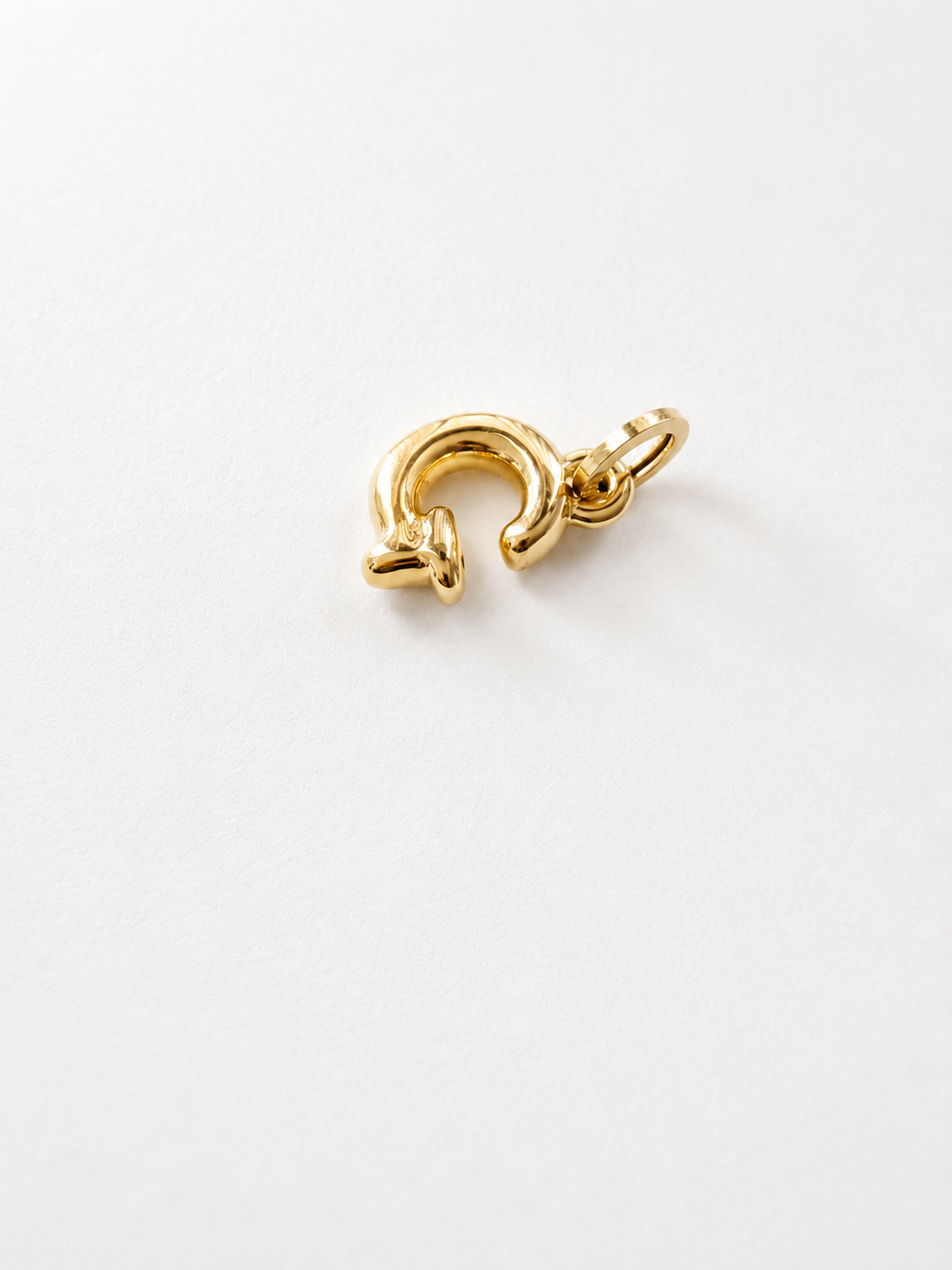 18K Solid Gold Letter G Pendant