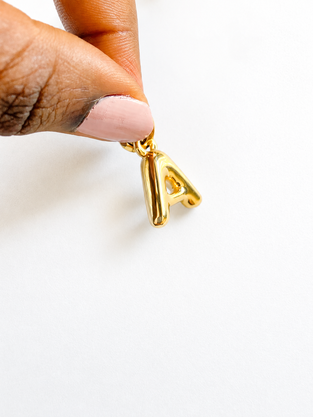 18K Solid Gold Initial “A” Pendant