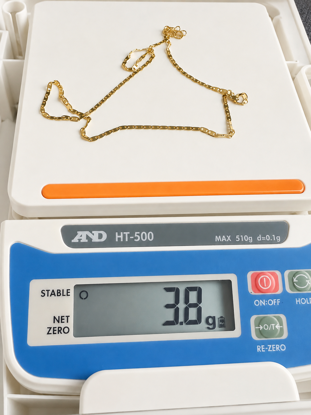 Solid Gold Mariner Chain Necklace