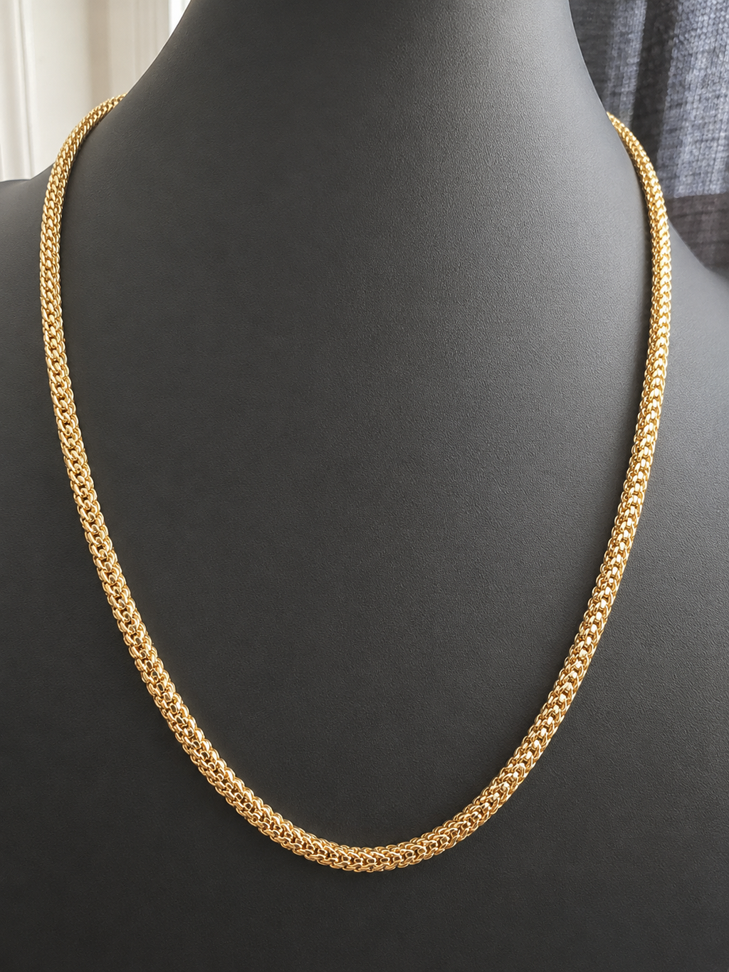 Solid Gold Franco Necklace