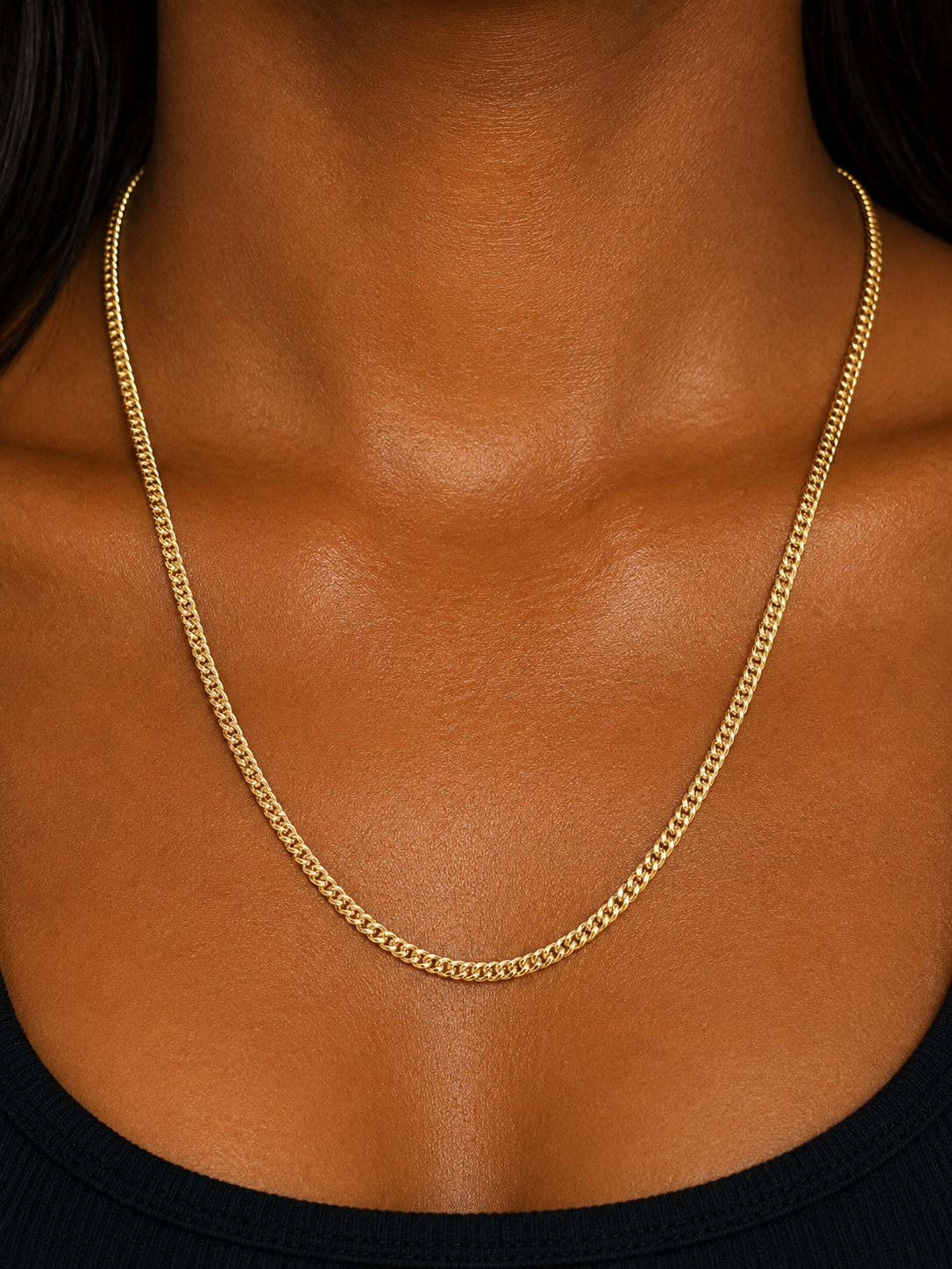 Solid Gold Franco Necklace