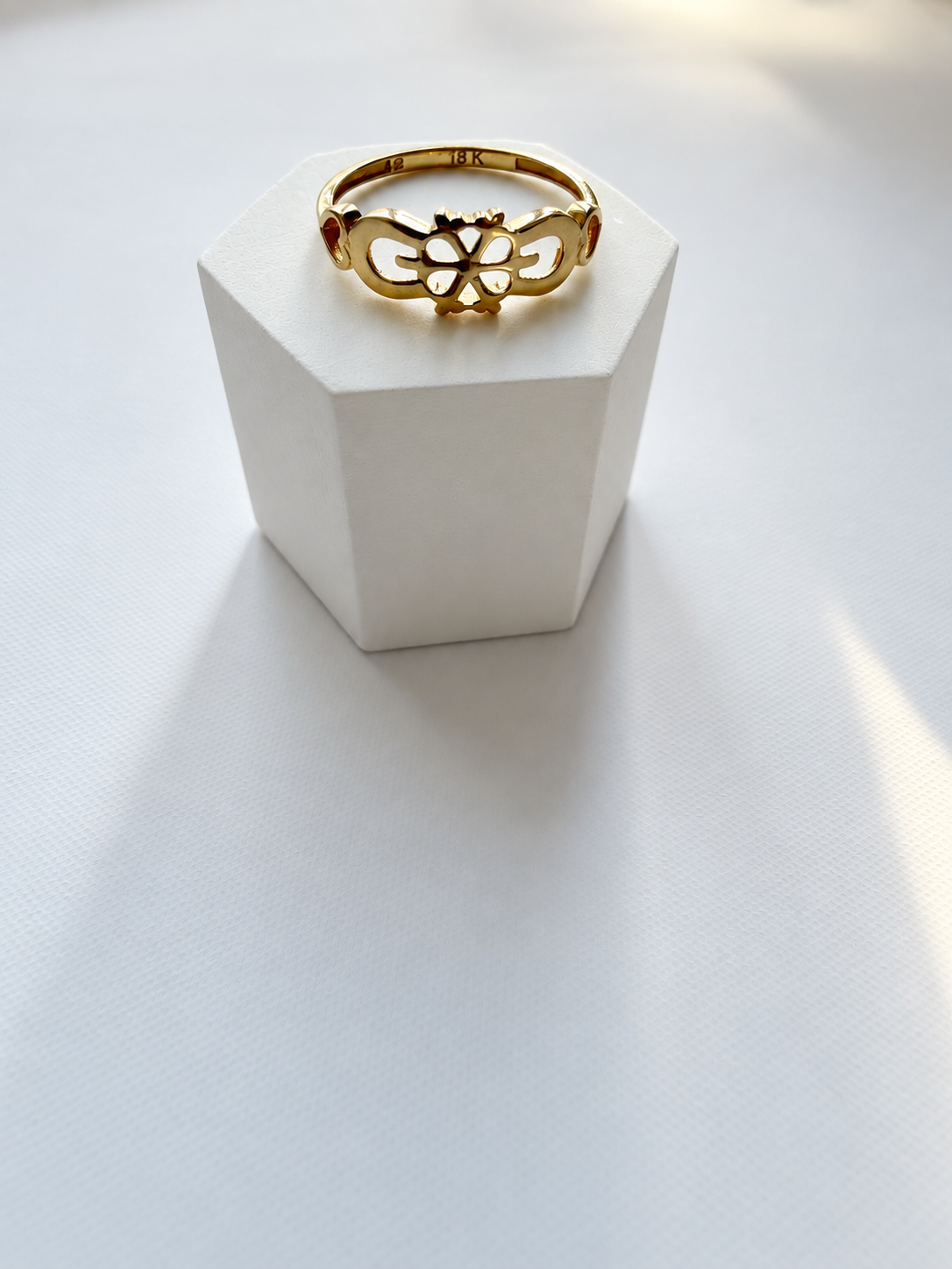 18K Solid Floral Ring