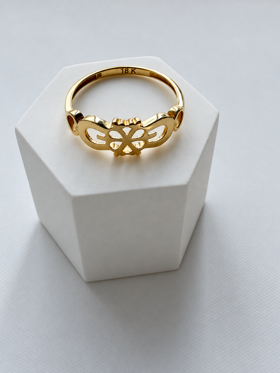 18K Solid Floral Ring