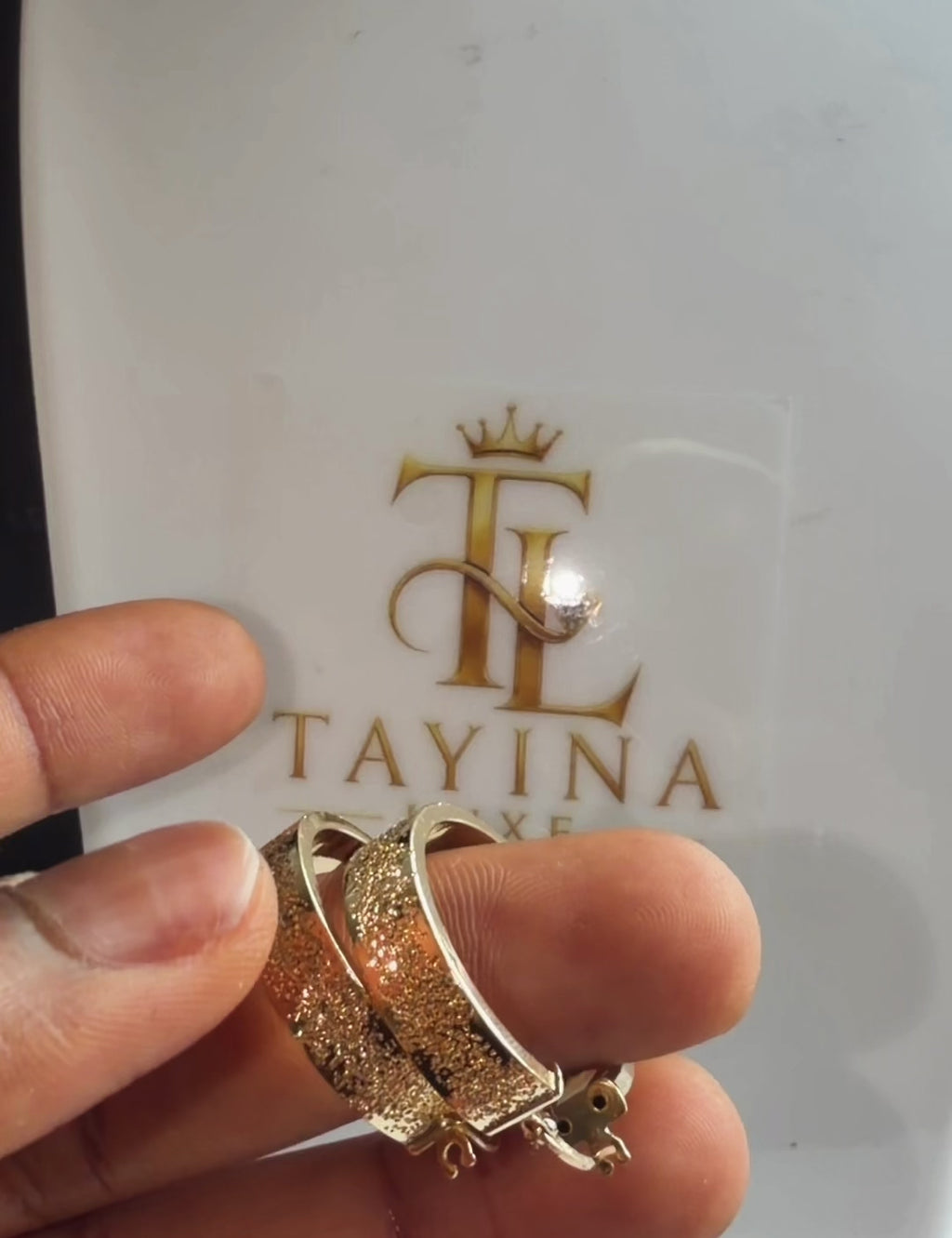 18K Solid Gold small hoop earrings